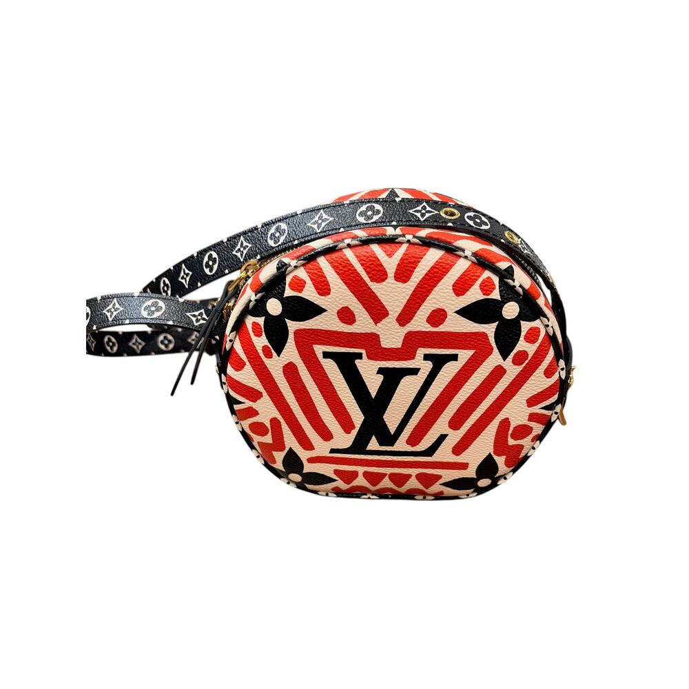 Authentic Louis Vuitton Boite Chapeau Handbag, Red & Blue, Excellent - Picture 3 of 4